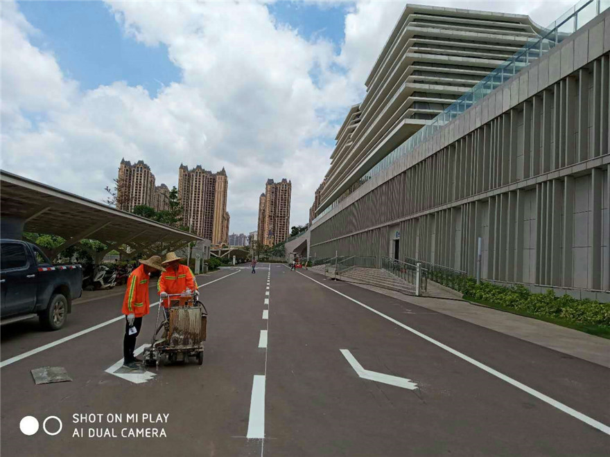 南寧市圖書(shū)館道路劃線-南寧飛馳交通